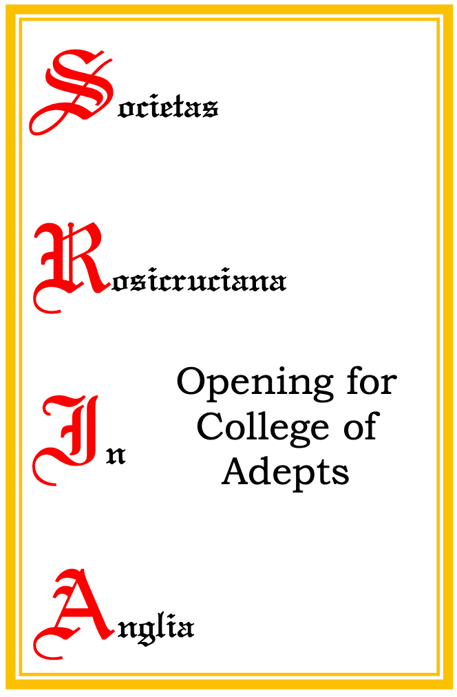 Opening a College of Adepts