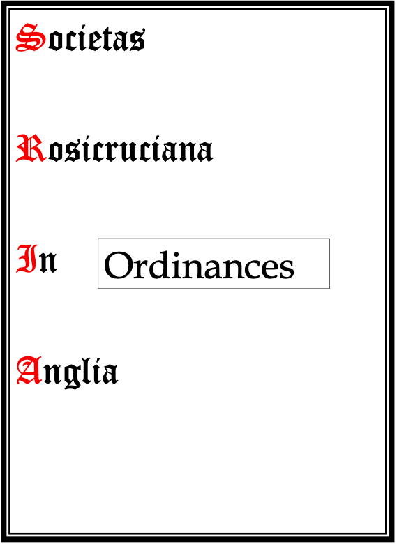 SRIA Ordinances