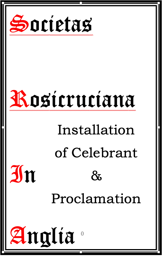 Installation of a Celebrant